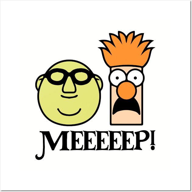 Bunsen And Beaker - Meep! Wall Art by thriftjd